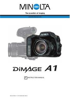 Minolta Dimage A 1 manual. Camera Instructions.